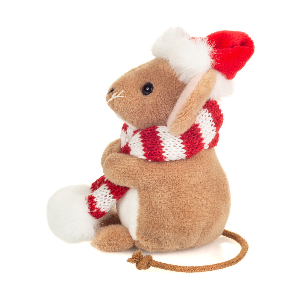 Teddy-Hermann Small Christmas Mouse With Scarf