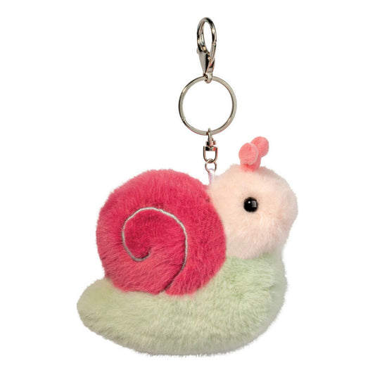 Tämä on Douglas Cuddle Toysin etana-avaimenperä. Turkki on lyhyt, tiheä ja hieman kiiltävä. Kuori on vaaleanpunainen, ja siinä on hopeanvärisellä langalla ommeltu spiraali. Pää on pyöreä ja vaaleanpunertava, vartalo ja jalka vaaleanvihreät. Päässä on kaksi lyhyttä tuntosarvea samaa vaaleanpunaista turkkia ja yksi pyöreä musta silmä, nenää ei näy. Hän istuu paikallaan, vartalo kuoren alla, ja ilme on lempeän utelias. Mukana metallinen avaimenrengas ja hakanen.