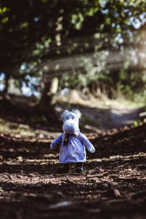 The Hemulen on a woodland path